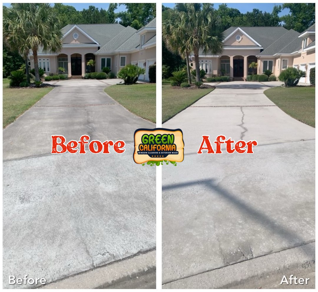 Professional Concrete Driveway Cleaning performed in the city of Anaheim, Orange County  Thumbnail